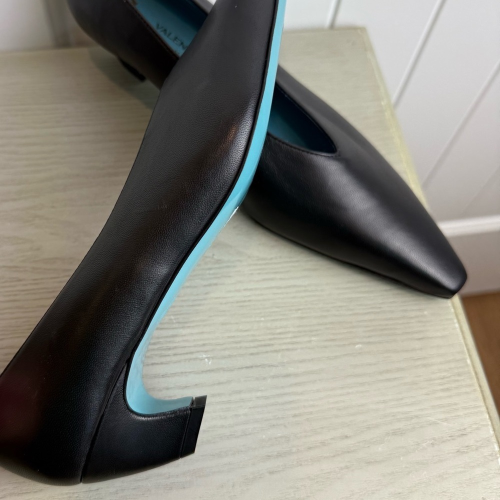 NEW Valentina Rangoni Black Vespero Choked Vamp Pump sz 7 - Picture 4 of 8